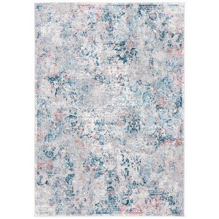 Safavieh 8 x 10 ft. Meadow 500 Power Loomed Rectangle Area Rug Light Grey & Blue MDW583G-8